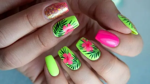 ترندهای برتر طراحی ناخن نئون 