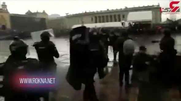 درگیری پلیس کلمبیا با دانشجویان معترض + فیلم
