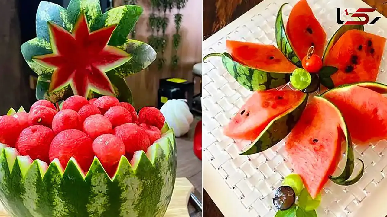تزئین هندوانه یلدایی؛ 15 عکس زیبا برای الهام از طرح‌ های خلاقانه و مجلسی + فیلم