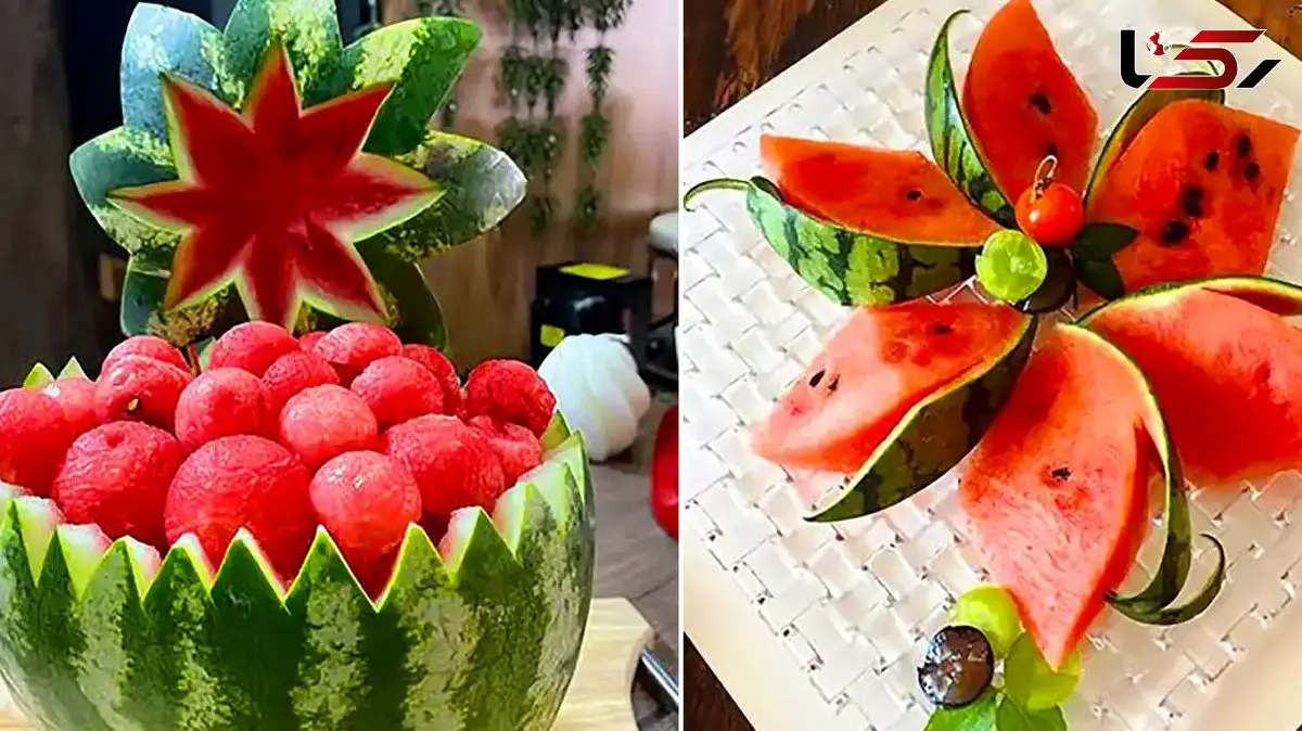 تزئین هندوانه یلدایی؛ 15 عکس زیبا برای الهام از طرح‌ های خلاقانه و مجلسی + فیلم