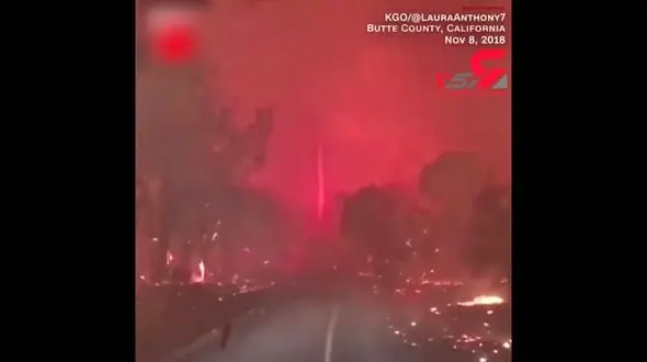 شروع دوباره آتش سوزی مهیب در کالیفرنیا+فیلم