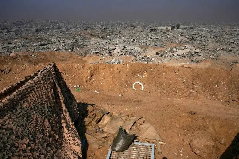 ویرانی‌های شمال نوار غزه پس از عملیات نظامی اسرائیل