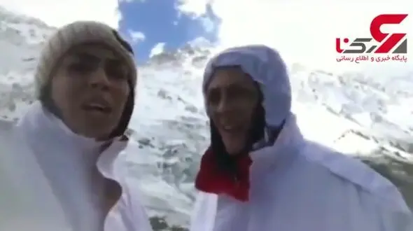 الهه و شهربانو منصوریان در حال کمک به تیم امدادی حادثه سقوط هواپیما + فیلم گفتگو 