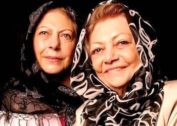 عکس سفر در زمان / عکس مادر ودختری ثریا قاسمی با حمیده خیرآبادی / روحش شاد