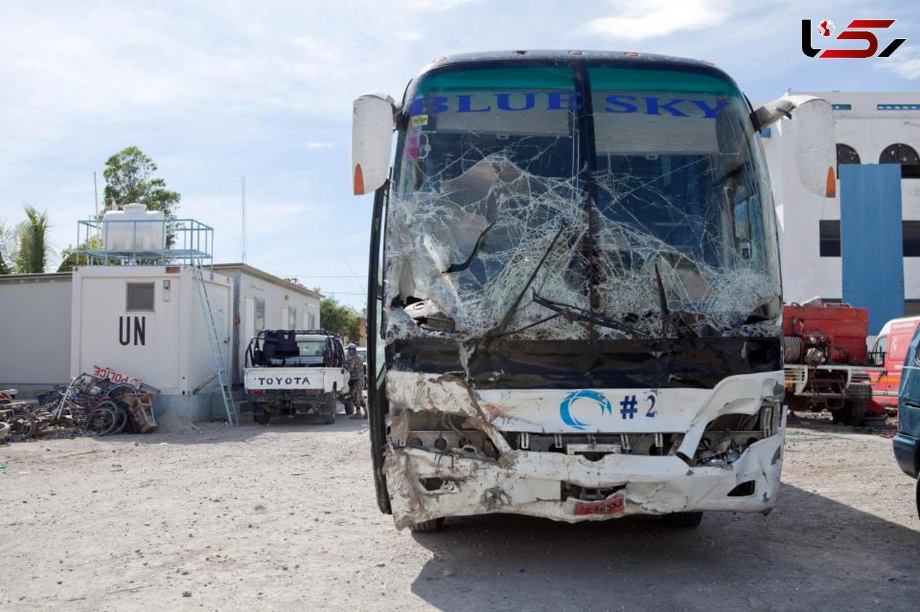 فیلم حادثه کشته شدن 38 مسافر  اتوبوس و عابر پیاده در یک حادثه جاده ای+فیلم و عکس