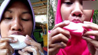 راز صابون خوردن عجیب زن اندونزیایی چیست؟ + عکس