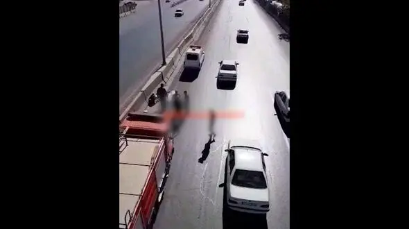 مرگ هولناک مرد اصفهانی پس از خودکشی از روی پل + فیلم 