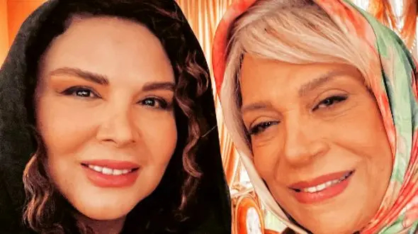 عکس/ قاب صمیمانه گوهر خیر اندیش و شهره سلطانی در قلب اصفهان