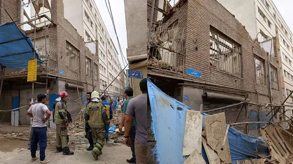 مدفون شدن سه مرد در آوار ساختمان / در 30 متری جی تهران رخ داد + فیلم و تصاویر