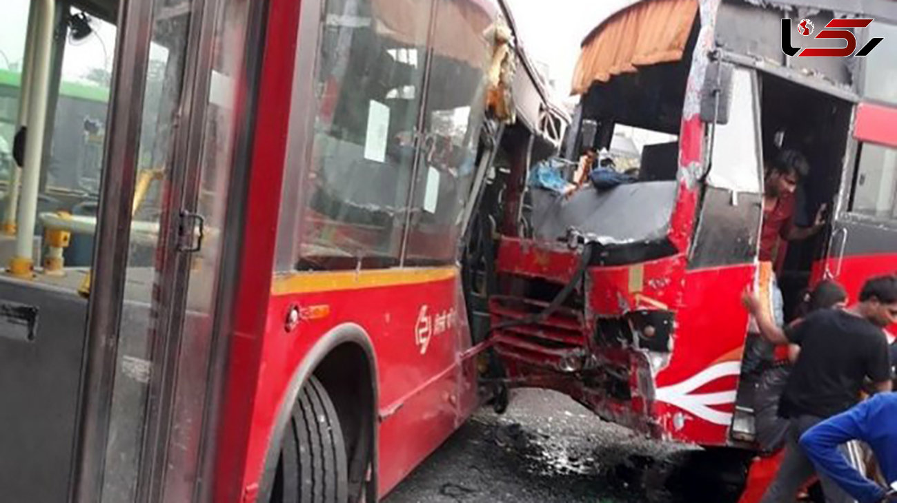 ۲۲ کشته و زخمی در تصادف دو اتوبوس در هند
