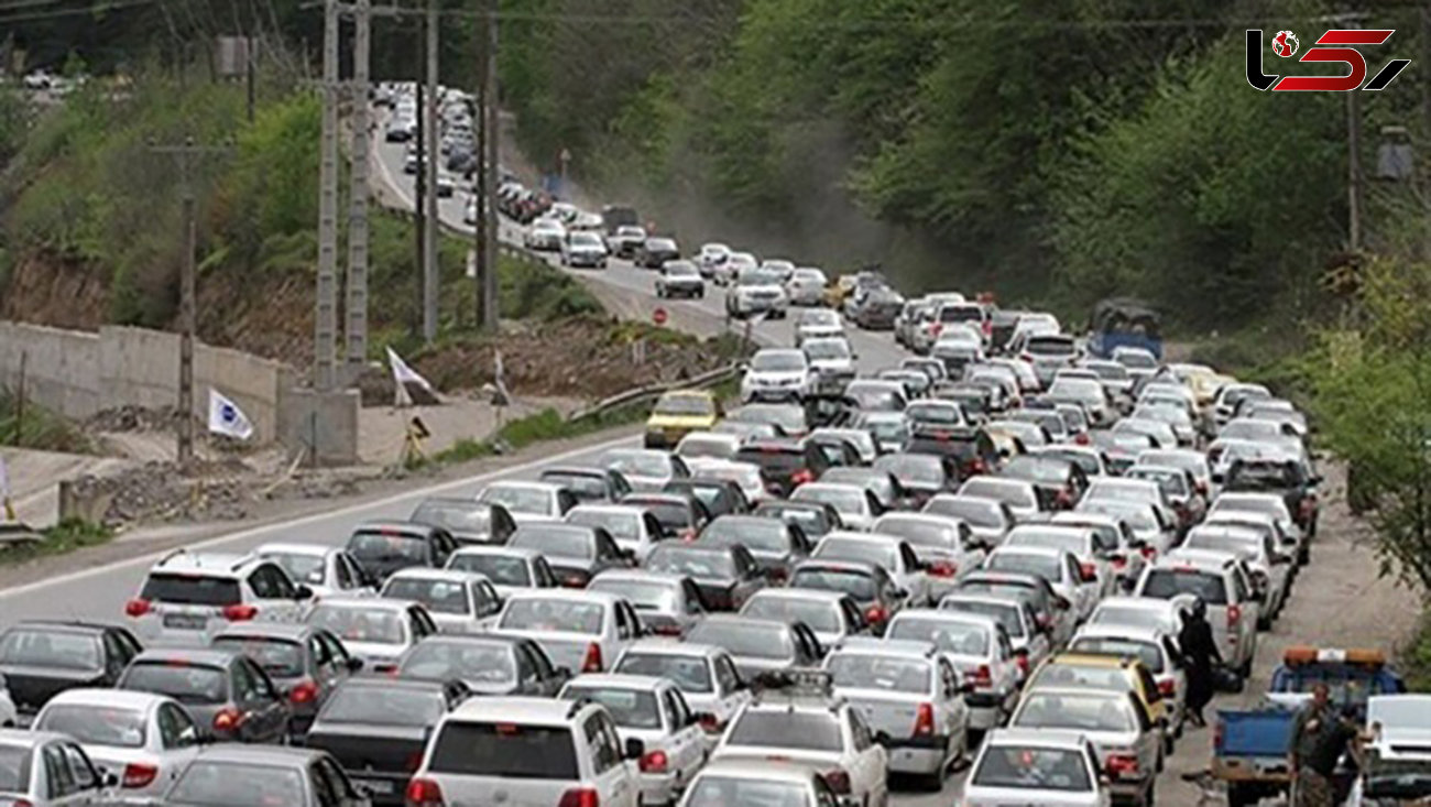 ترافیک سنگین در محور های هراز و چالوس