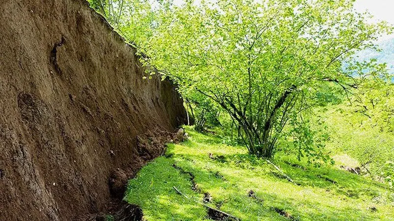رانش زمین در رحیم آباد گیلان