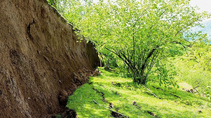 رانش زمین در رحیم آباد گیلان