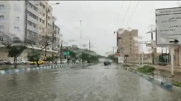 آبادان زیر آب رفت+ فیلم