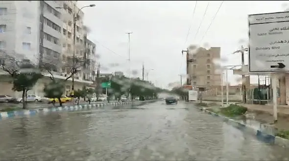 آبادان زیر آب رفت+ فیلم