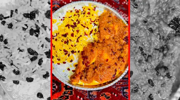 فیلم طرز تهیه زرشک پلو با مرغ