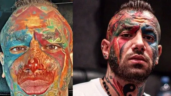 تتلو به قهقرا رفت! /  جنجال طرح جدید خالکوبی امیر تتلو ! + عکس