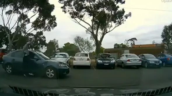 اقدام عجیب یک جوان شرور باعث تصادف شدید یک زن شد! + فیلم