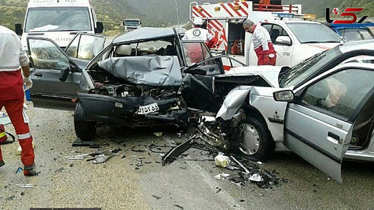 2 کشته در تصادف پژو با پراید در جاده یزد 