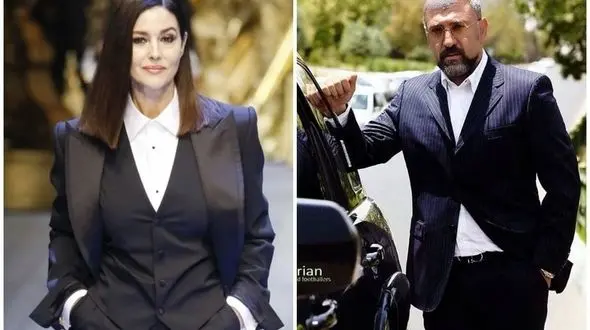 علی انصاریان برای دیدن مونیکا بلوچی به میلان سفر کرد+عکس