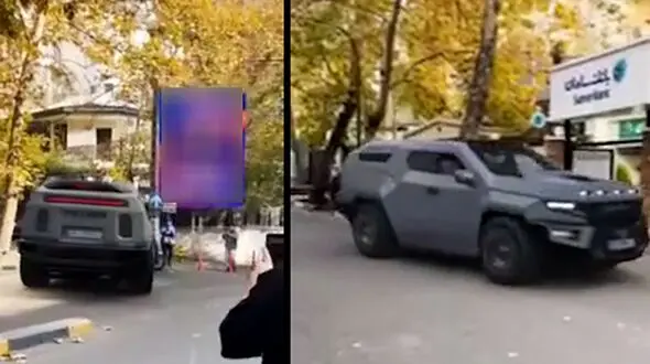 فیلم جولان خودروی ۵۰ میلیاردی در خیابان فرشته تهران