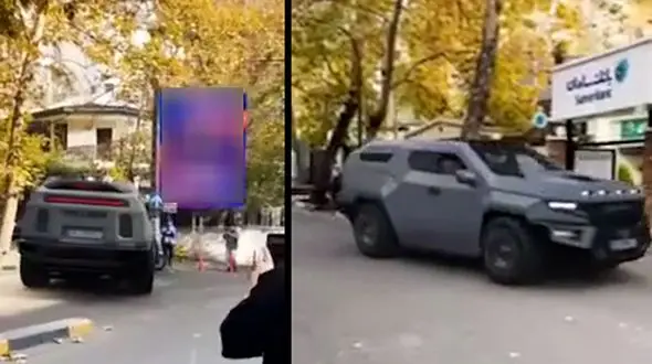 فیلم جولان خودروی ۵۰ میلیاردی در خیابان فرشته تهران