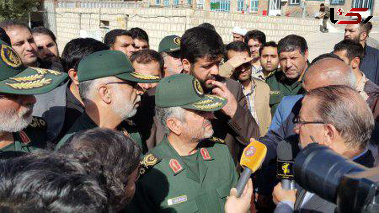 سردارجعفری از مناطق زلزله زده سرپل ذهاب بازدید کرد