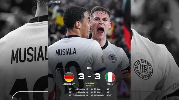 فیلم کامبک ناکام ایتالیا در مقابل آلمان در لیگ ملت‌ ها