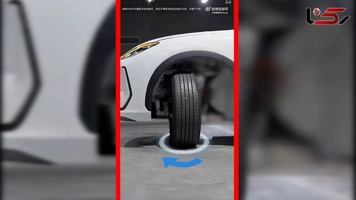 فیلم خودروی جدید جیلی با قابلیت چرخش درجا