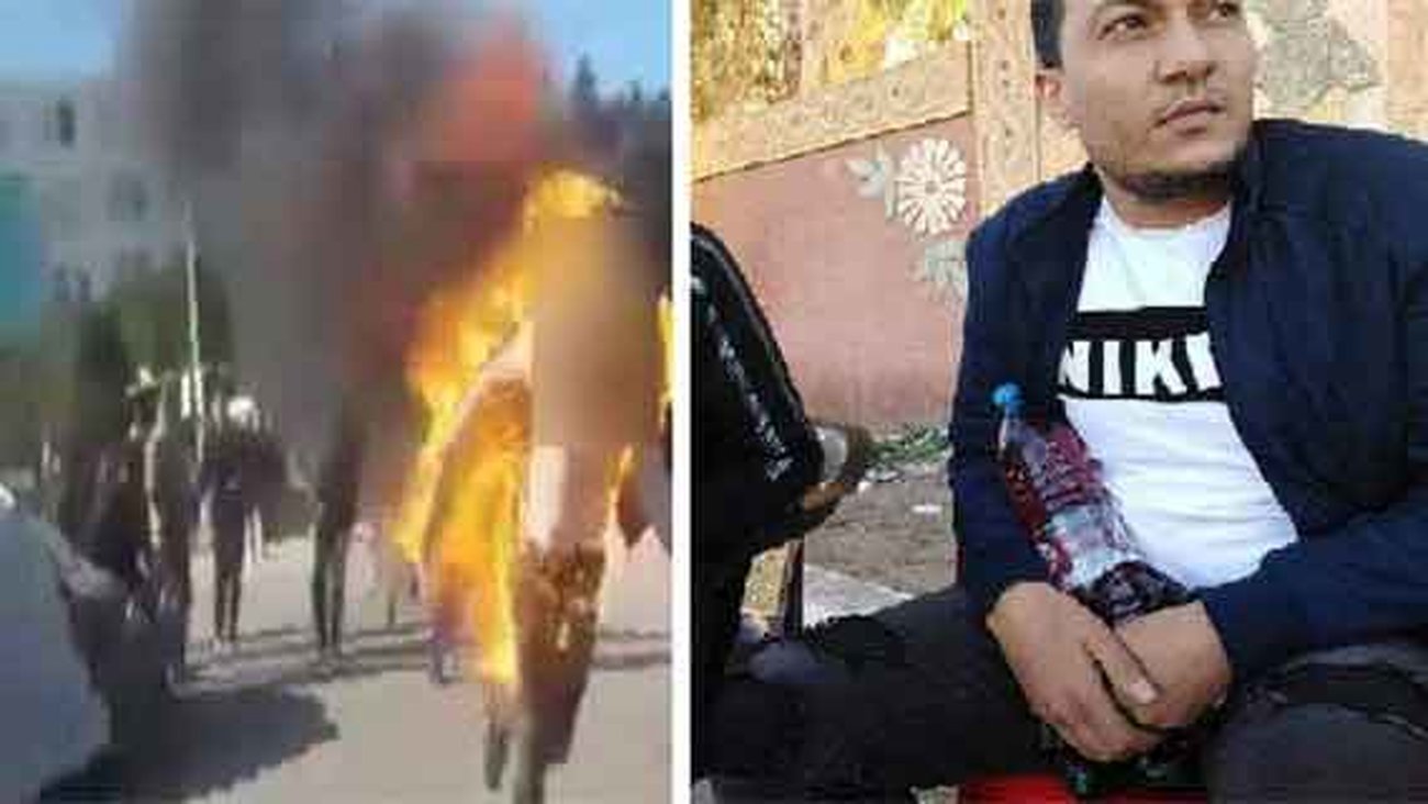 عکس / خودسوزی خبرنگار مسلمان در خیابان جنجالی شد