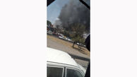 فیلم هولناک از آتش‌سوزی کارخانه سلفون در شیخ حسن تبریز / دود همه را وحشت زده کرد