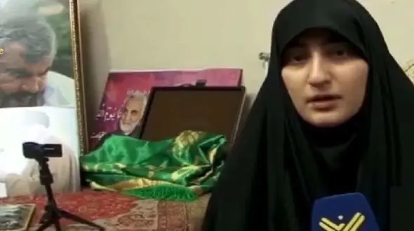 دختر سردار سلیمانی: عموی عزیزم سید حسن نصرالله انتقام خون پدرم را خواهد گرفت+فیلم