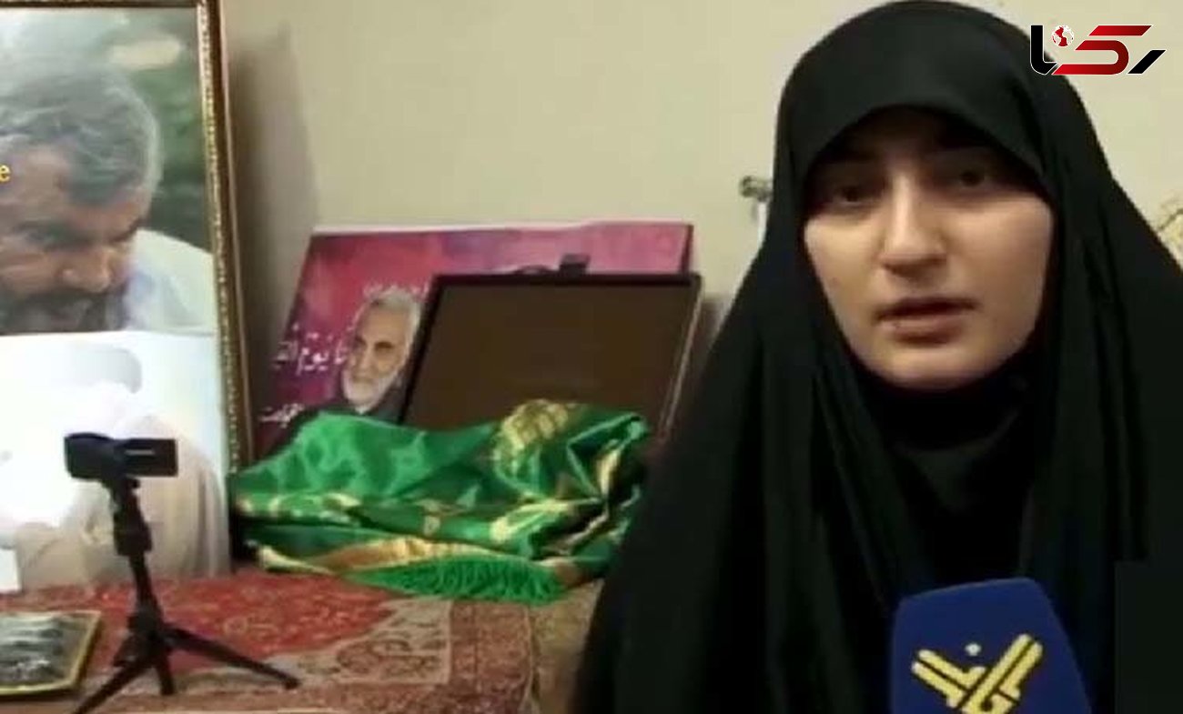 دختر سردار سلیمانی: عموی عزیزم سید حسن نصرالله انتقام خون پدرم را خواهد گرفت+فیلم