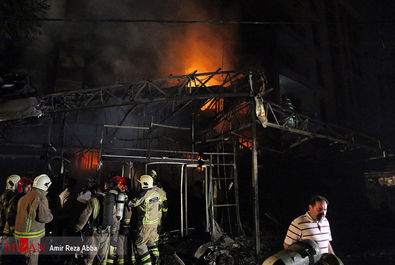 آتش‌سوزی و انفجار در کلینیک درمانی سینا اطهر