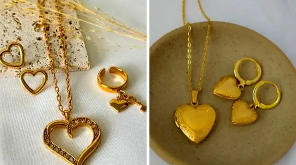 سرویس طلا قلبی؛ بهترین ایده‌ های فانتزی برای شیک‌ پوشی