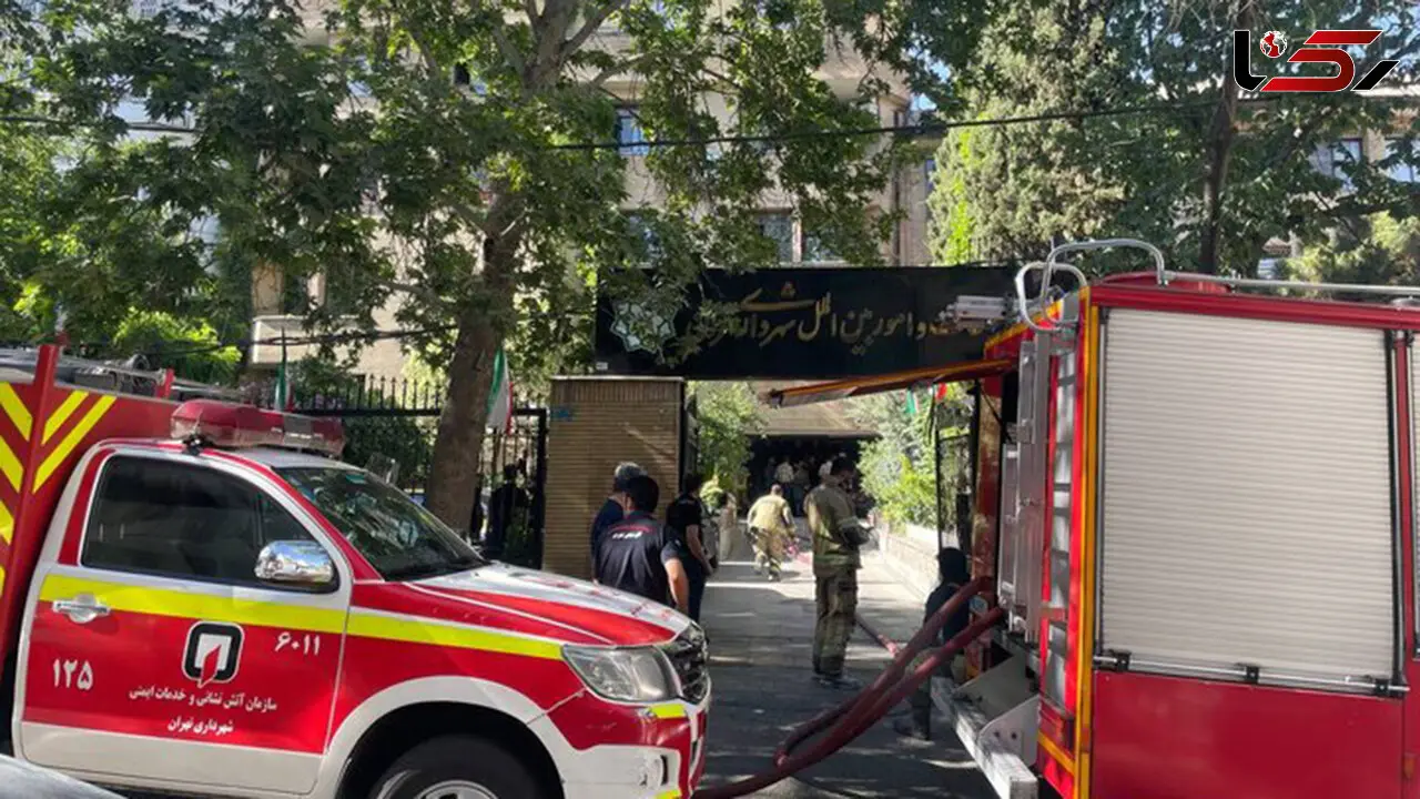 وقوع حادثه و انتشار دود در ساختمان مرکز ارتباطات و امور بین‌الملل شهرداری تهران
