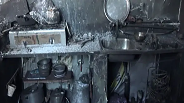 زنده زنده سوختن در گلوگاه / جهیزیه نوعروس در آتش سوخت