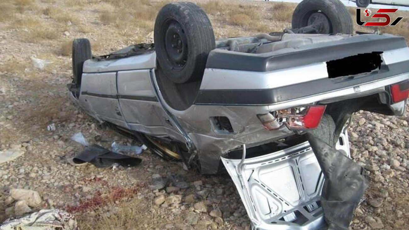 واژگونی مرگبار سواری پژو ۴۰۵ در محور کوهپایه 