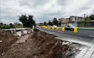 پروژه 12 میلیاردی رشت با اولین باران فروریخت /ریزش خیابان پس از 11 روز از افتتاح در رشت 