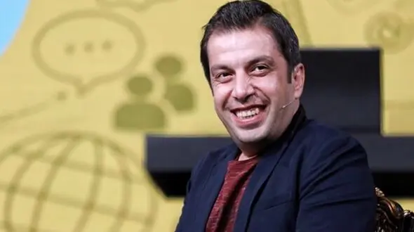 عکس زن خوش قدو بالای عباس جمشیدی ! / عباس نصف همسرش هم نمی شود !