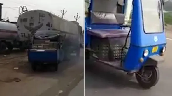 رانندگی ناشیانه یک روح پشت فرمان موتورباری !+ فیلم عجیب