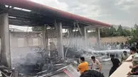 فیلم لحظه انفجار بزرگ در جایگاه CNG شهرستان صحنه