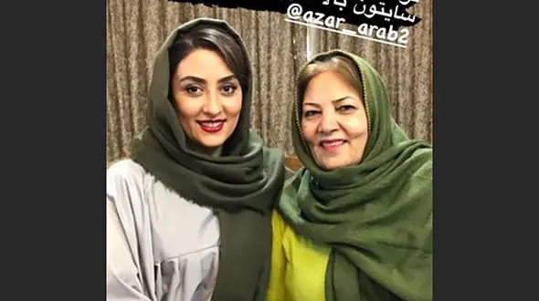  الهام طهموری و مادر شوهرش + عکس 
