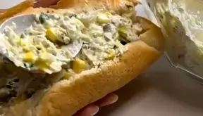 آموزش درست کردن ساندویچ مرغ و قارچ + فیلم