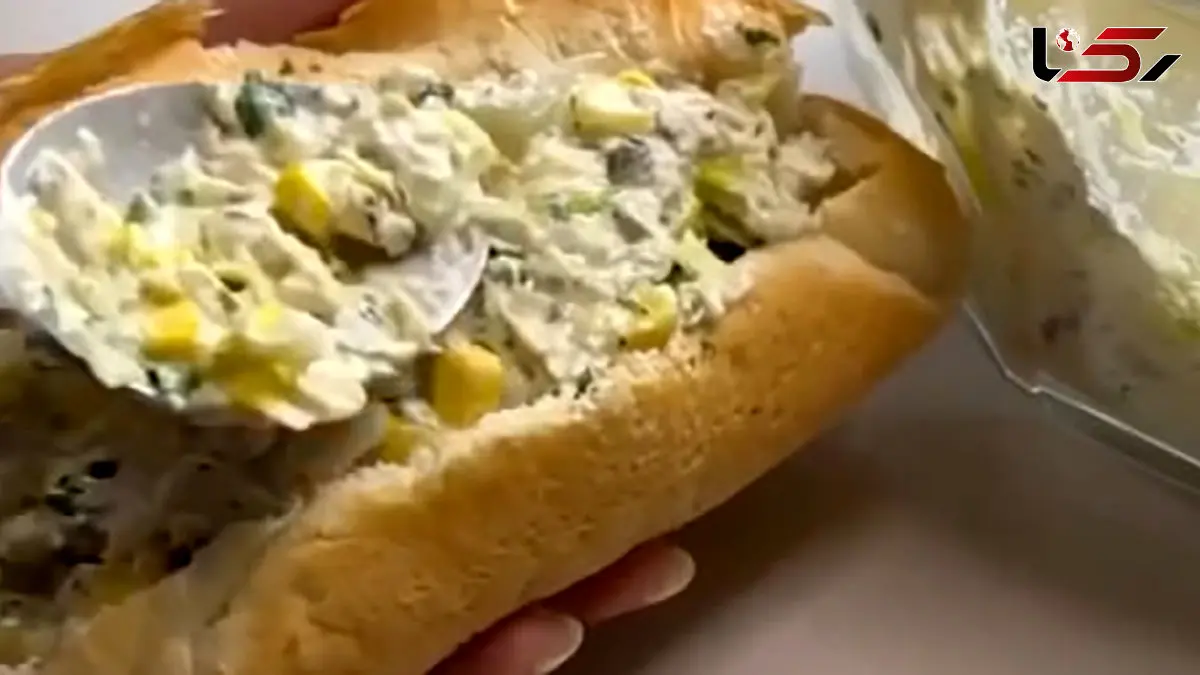 آموزش درست کردن ساندویچ مرغ و قارچ + فیلم
