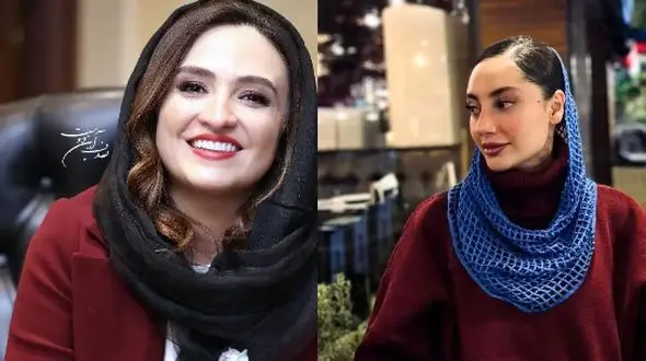 تصویر جدید از ترلان پروانه در کنار گلاره عباسی/ یکی لباس مجلسی و با تورهای عروس و یکی با استایل تابستونی خاص