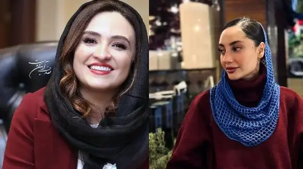 تصویر جدید از ترلان پروانه در کنار گلاره عباسی/ یکی لباس مجلسی و با تورهای عروس و یکی با استایل تابستونی خاص
