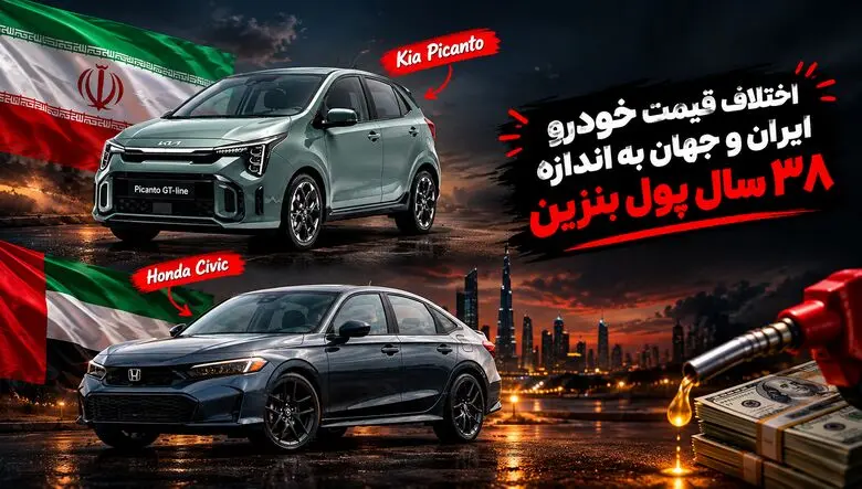زیاده خواهی از واردات خودرو/ اختلاف قیمت خودرو وارداتی در ایران با جهان معادل 38 سال پول بنزین 70 هزارتومانی است! + فیلم