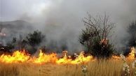 آتش‌سوزی در مراتع علی‌آباد نیزار قم همچنان ادامه دارد