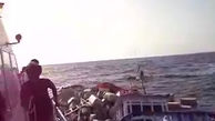 فیلم صحنه غرق شدن شناور ایرانی در چابهار